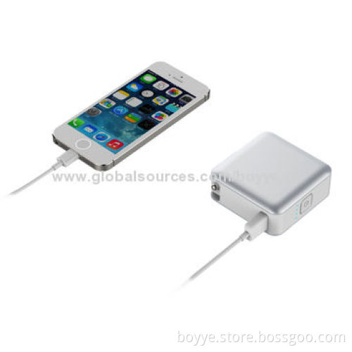 Car Charger/Portable Power Bank, 2-in-1 with USB 5V/1,000mA Output Current
